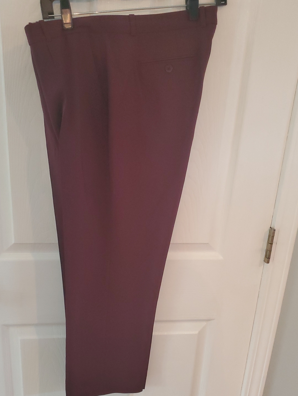 J Crew Women's Burgundy Lightweight Wool Dress Ankle Pants